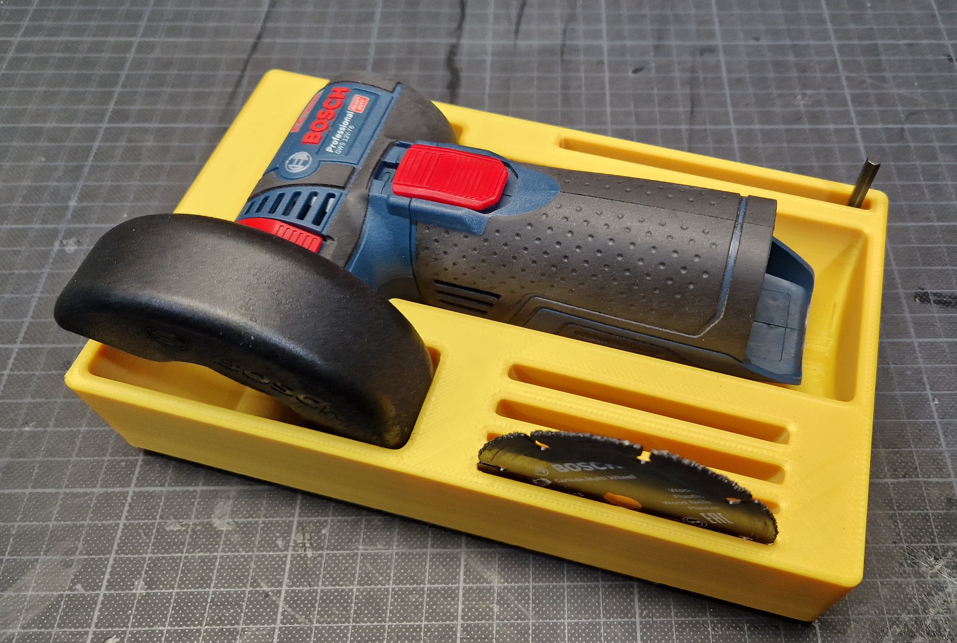 Hộp Đựng Gridfinity Cho Bosch GWS 12V