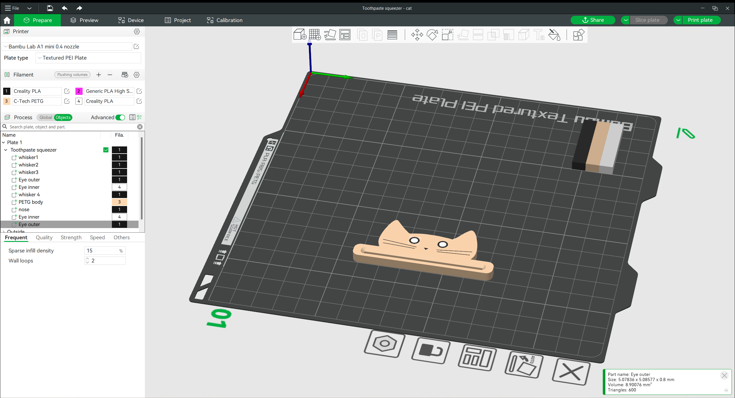 Dụng Cụ Bóp Tuýp Kem Đánh Răng Hình Con Mèo