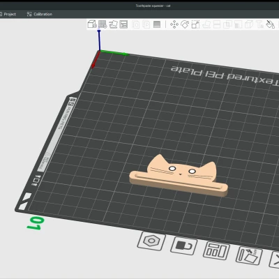 Dụng Cụ Bóp Tuýp Kem Đánh Răng Hình Con Mèo