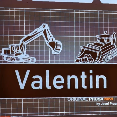 Tấm Tên Máy Xúc