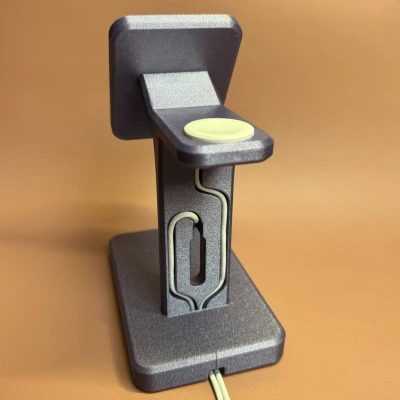 Giá đỡ iPhone và iWatch Magsafe Ngang 2 trong 1 tốt nhất - dễ in và lắp ráp