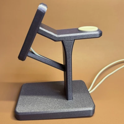 Giá đỡ iPhone và iWatch Magsafe Ngang 2 trong 1 tốt nhất - dễ in và lắp ráp