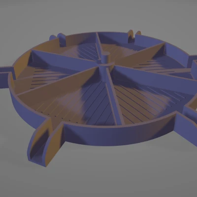 Khay sơn kim cương đa ngăn xếp chồng lên nhau