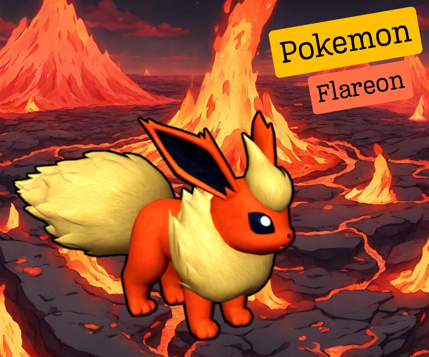 Flareon - Pokemon (Mô hình 3D in)