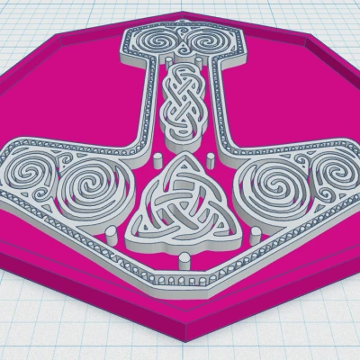 Đế Lót Cốc Hình Búa Thor 40