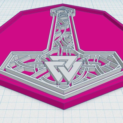 Cái Đỡ Cốc Hình Búa Thor 39