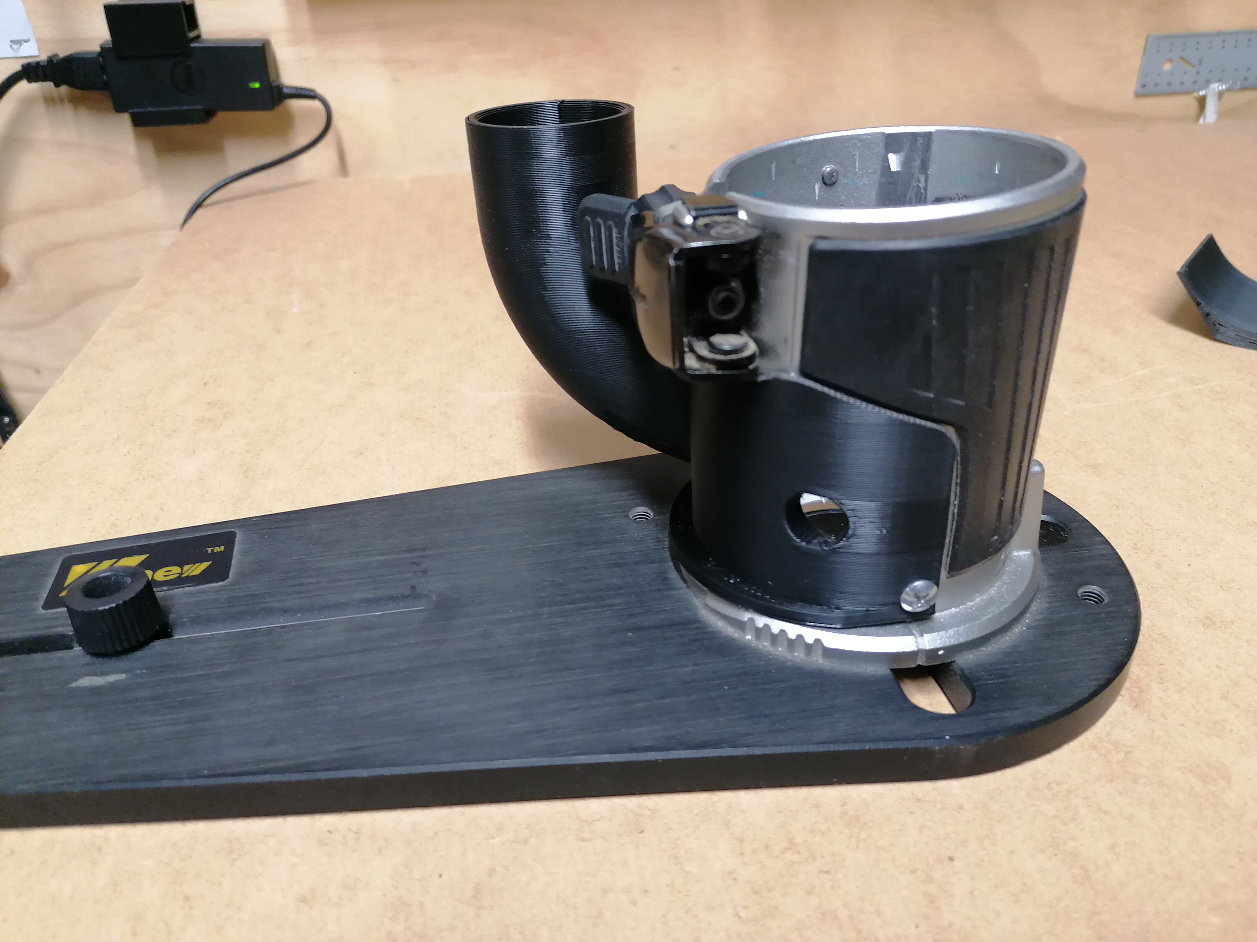 Chụp hút bụi cho Makita DRT50 kèm adapter ống hút Festool 36mm