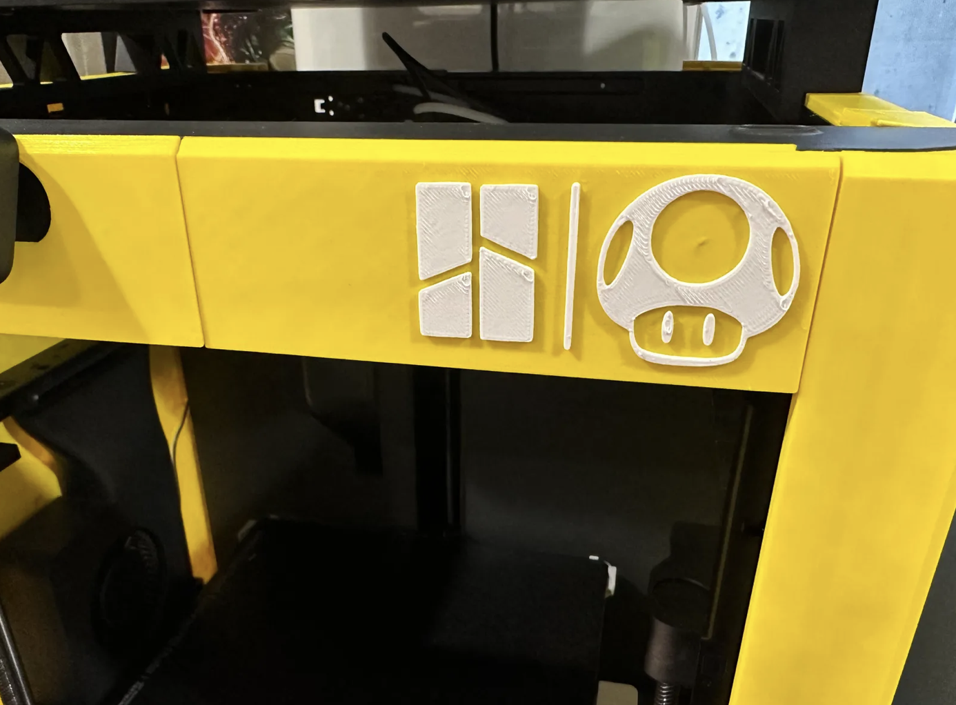 Viền Trước Bambu P1P Hình Nấm Mario