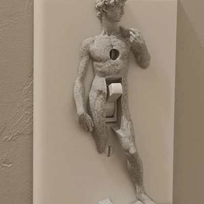 Nắp Bật Tắt Đèn Hình Tượng David Của Michelangelo