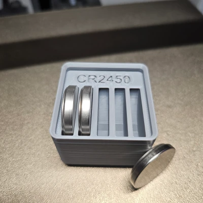 Hộp Đựng Pin CR2450 Chuẩn Gridfinity