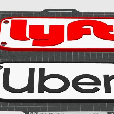 Biển hiệu cho tài xế Uber và Lyft