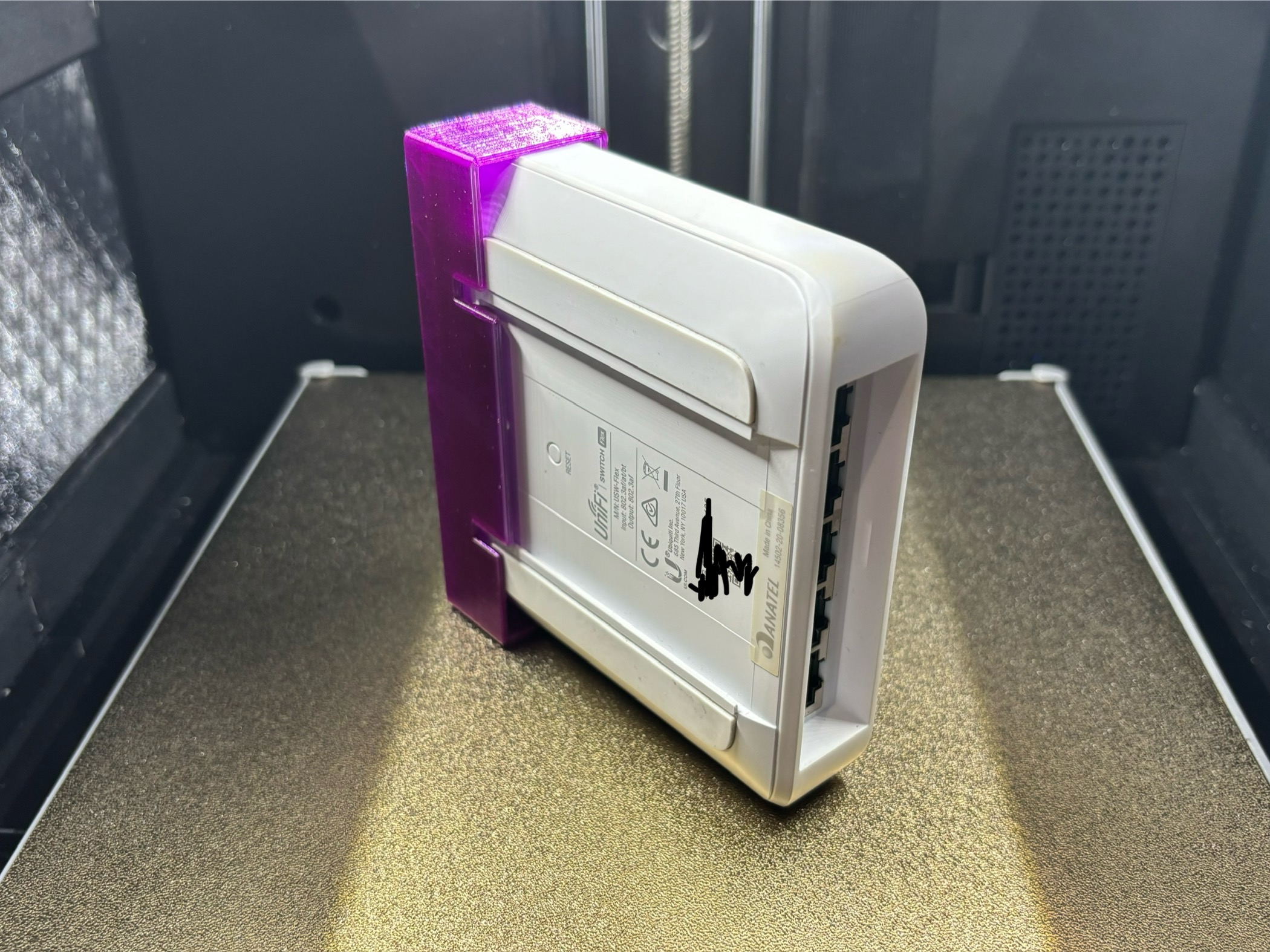 Adapter Gắn Din Rail Cho Ubiquiti Unifi Flex (Cổng Hướng Tới)