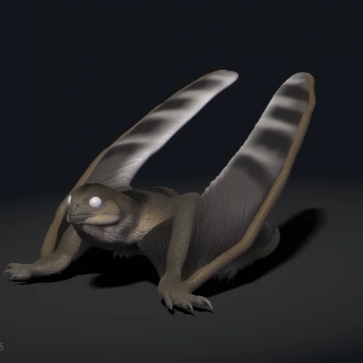 Mô hình Anurognathus - Tượng Pterosaur Cánh Dơi