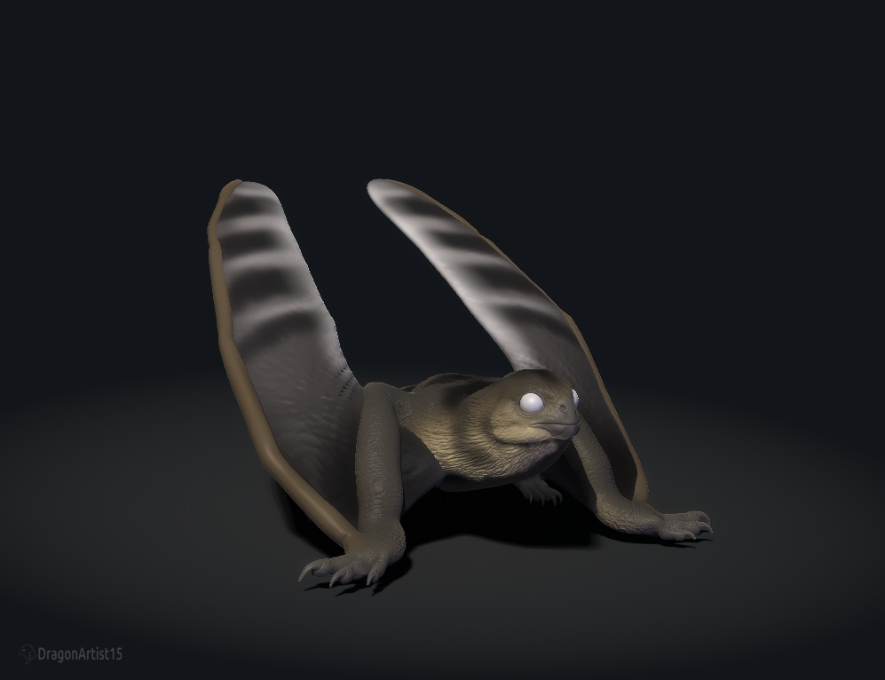 Mô hình Anurognathus - Tượng Pterosaur Cánh Dơi