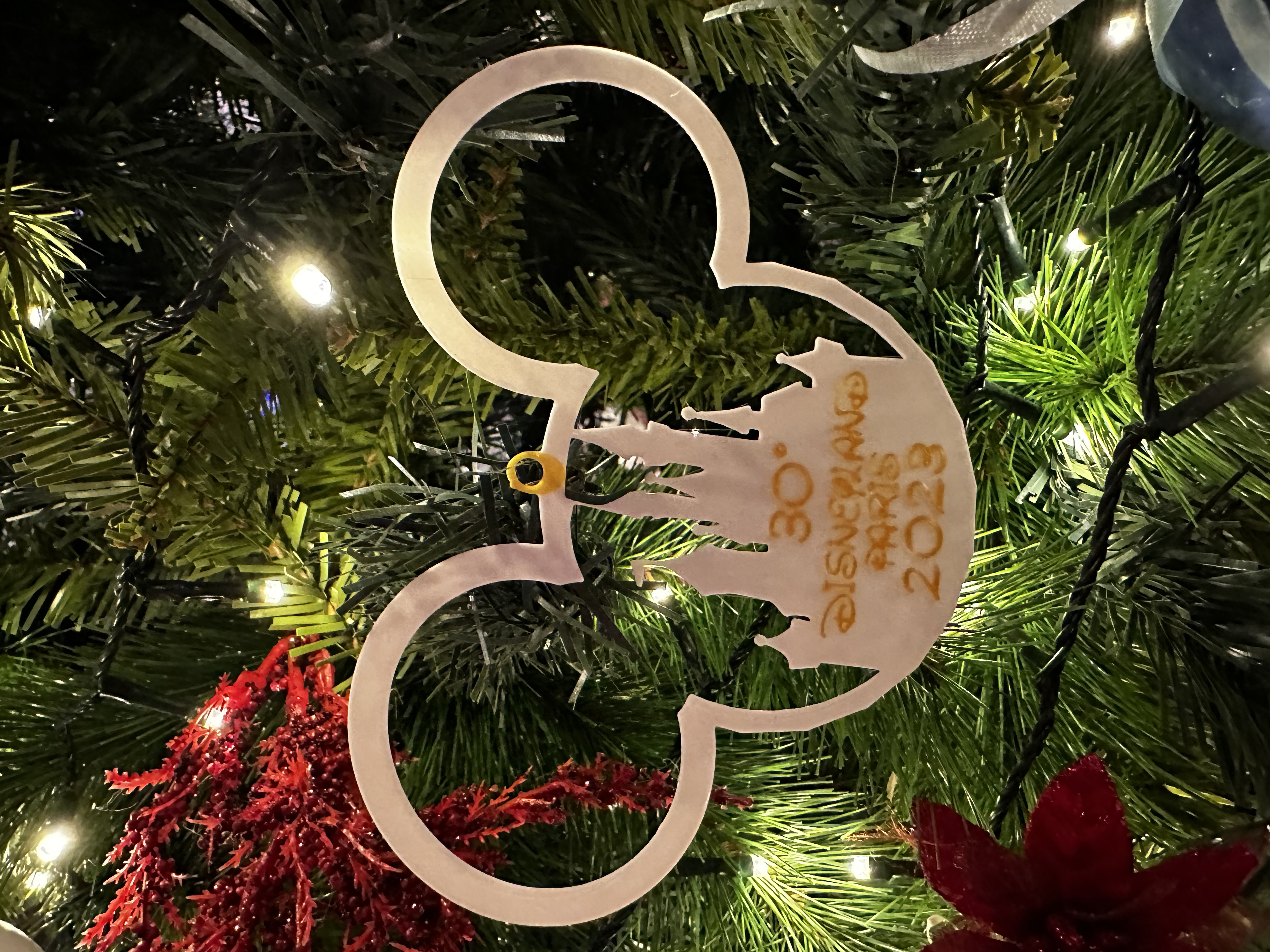 Đế lót ly chủ đề Disneyland Paris kỷ niệm 30 năm Giáng Sinh