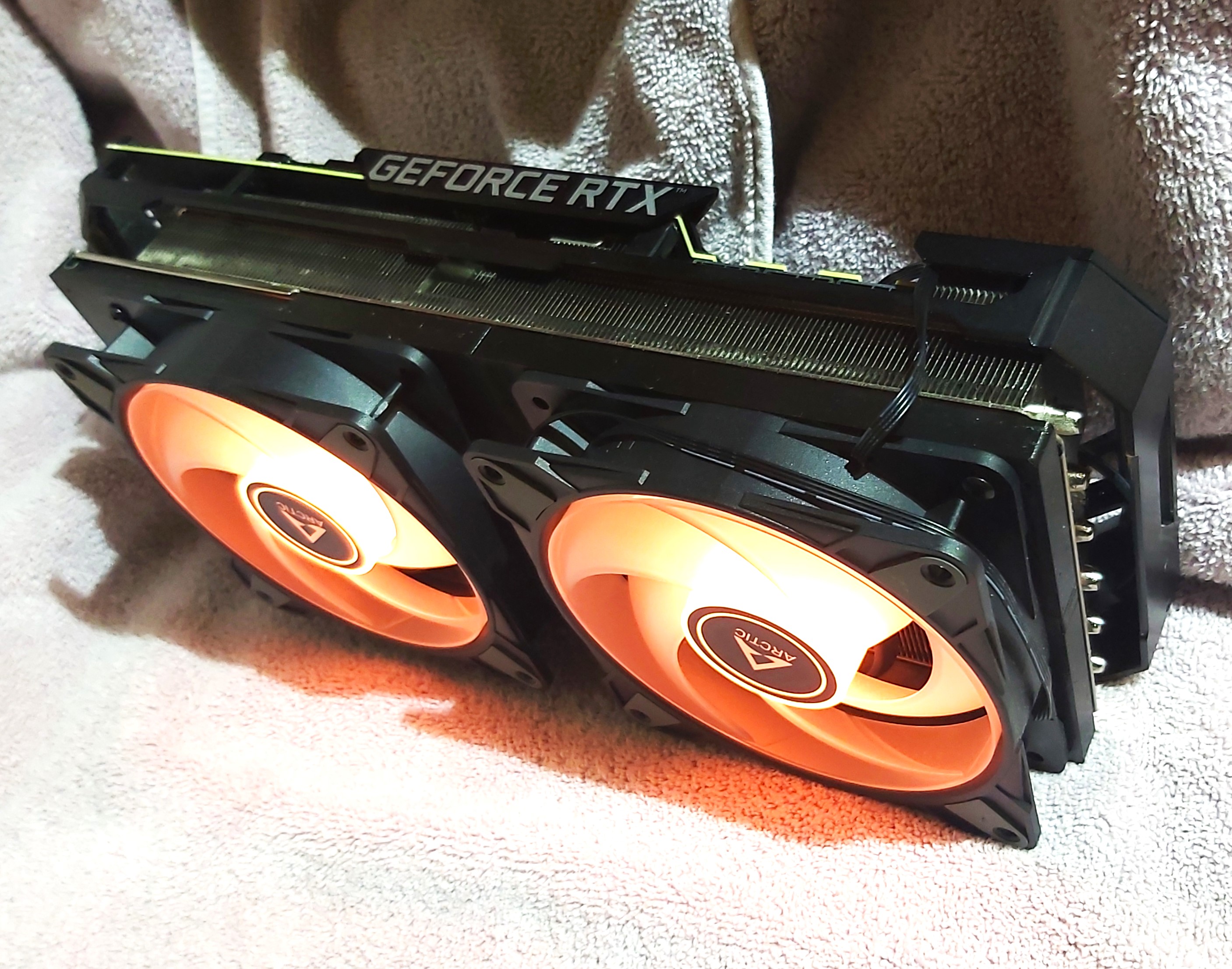 Kẹp Quạt Kép 120mm Cho Strix 3090 - 3080 - 3070 - ti