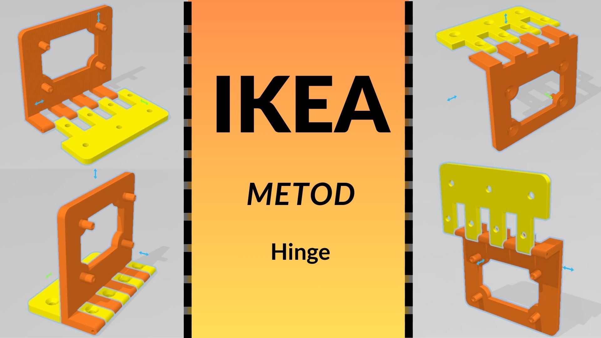 Bản lề cho IKEA METOD (không làm hỏng thân tủ)
