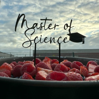 Mẫu Cúp Bánh Tốt nghiệp Thạc sĩ Khoa học (MoS)