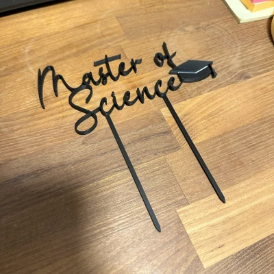 Mẫu Cúp Bánh Tốt nghiệp Thạc sĩ Khoa học (MoS)