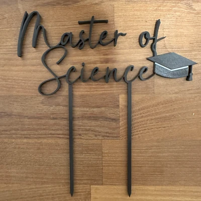 Mẫu Cúp Bánh Tốt nghiệp Thạc sĩ Khoa học (MoS)