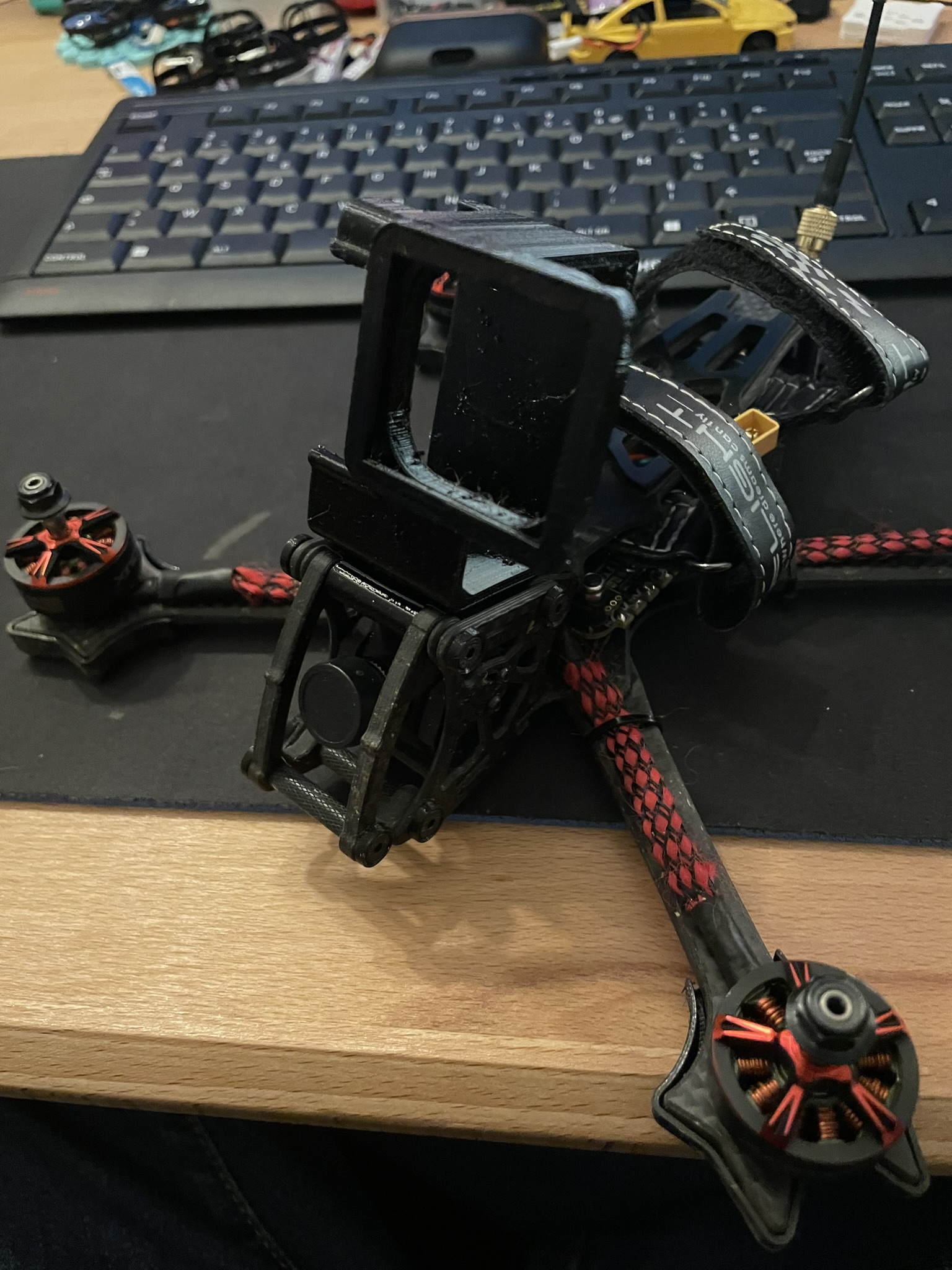 Giá đỡ Gopro 9 10 kèm Lọc gió TBS cho BandoKiller v2 và Vifly mini