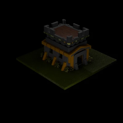 Mô Hình Nhà Chính Clash of Clans Cấp 1