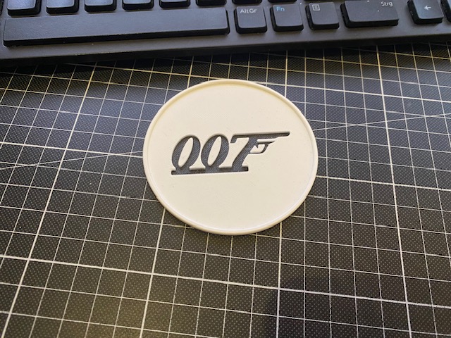 Đế Lót Ly Hình Logo James Bond 007