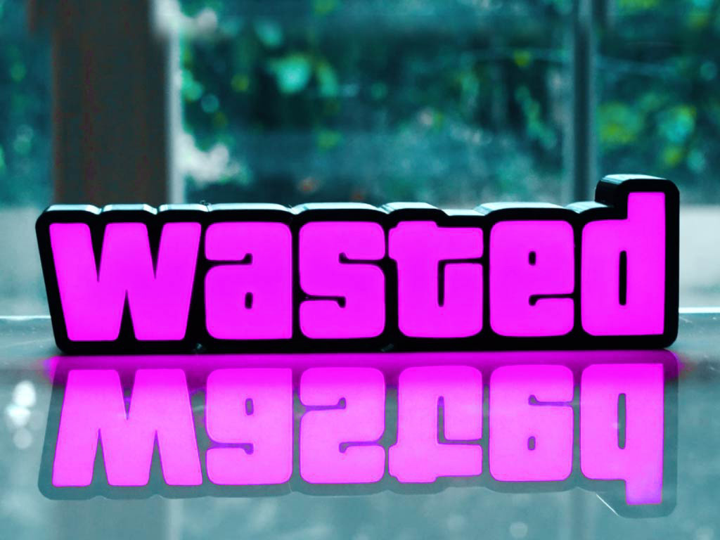 ĐÈN GTA WASTED - Điều Khiển Bằng Remote & App