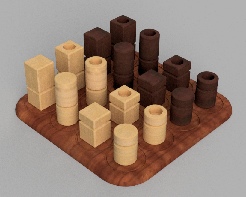 Bộ quân cờ và bàn chơi Quarto