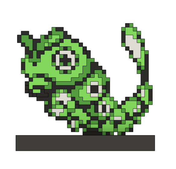 Sâu Bướm Dễ Thương Phong Cách 8bit Retro Không Phải Caterpie