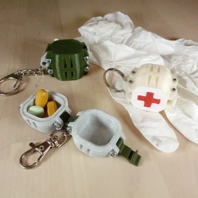 Móc khóa hộp nhỏ nhắn, cứng cáp