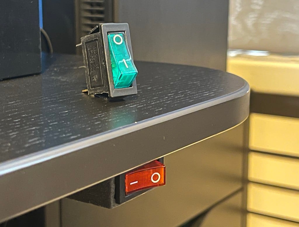 Hộp gắn công tắc KCD3 dưới bàn (phiên bản đơn và đôi)