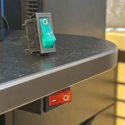 Hộp gắn công tắc KCD3 dưới bàn (phiên bản đơn và đôi)