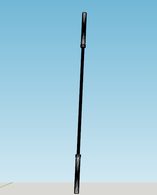 Mô hình tạ đòn Olympic 20kg tỉ lệ 1:10