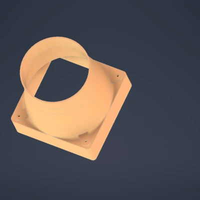 Giảm tốc quạt 120x120mm - đường kính 100