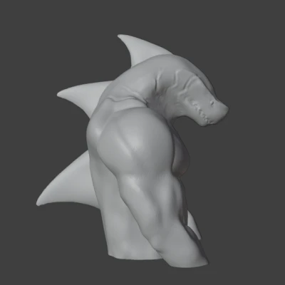 Bức tượng bán thân dân gian cồng kềnh