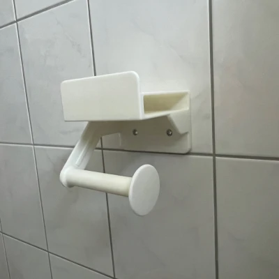 Giá đỡ giấy vệ sinh kèm khay đựng điện thoại và khăn ướt