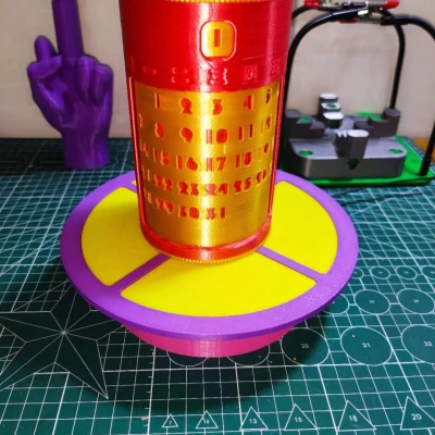 Hộp Bút Lịch Vạn Niên Xoay Phiên Bản Tết Trung Quốc & Tiếng Anh