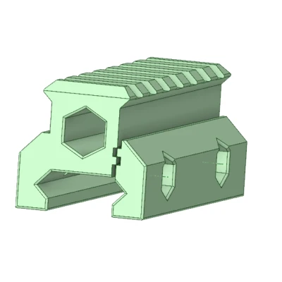 Riser Picatinny 22mm 7 Khe