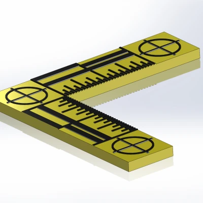 Thước đo từ tính - Thước đo pháp y (Inch)