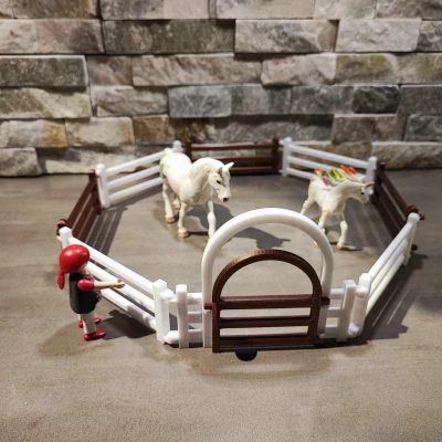 Hàng rào ngựa Playmobil / cổng và hàng rào