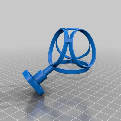 TETHRA: Giá đỡ cho Micro Ambisonics Bậc 1 với Capsule Tụ điện 34mm