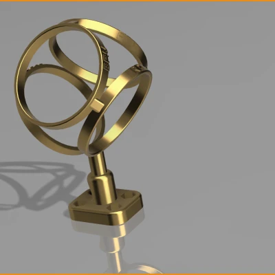 TETHRA: Giá đỡ cho Micro Ambisonics Bậc 1 với Capsule Tụ điện 34mm