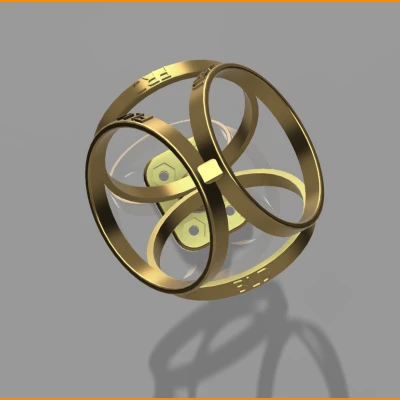 TETHRA: Giá đỡ cho Micro Ambisonics Bậc 1 với Capsule Tụ điện 34mm