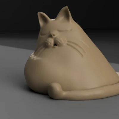 Mèo Mập Ú Đang Ngủ