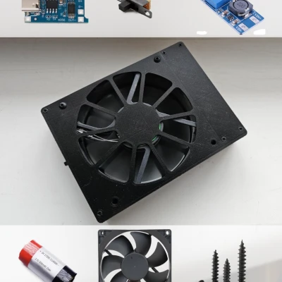 Cục tản nhiệt PC 92mm chạy pin