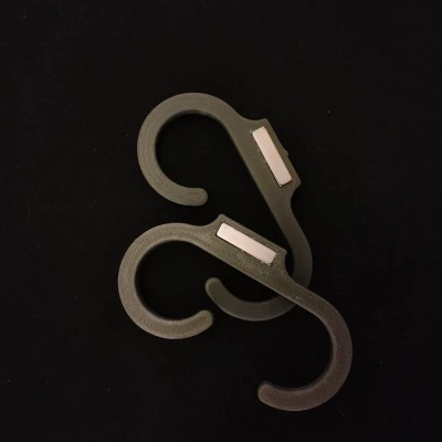 Móc Treo Rèm Cửa Phòng Tắm Nam Châm Tự Gấp