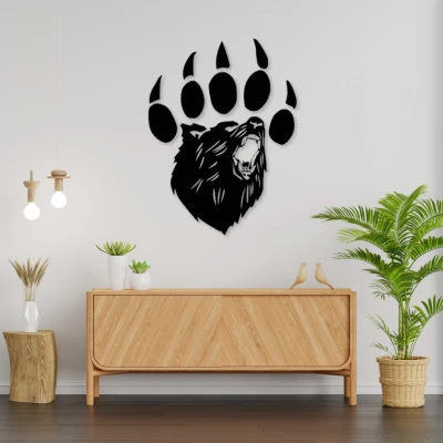 Mô Hình Gấu Trang Trí Tường 3D