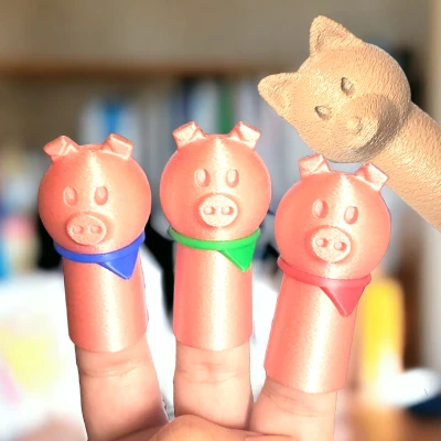 Bộ rối ngón tay Ba Chú Heo Con