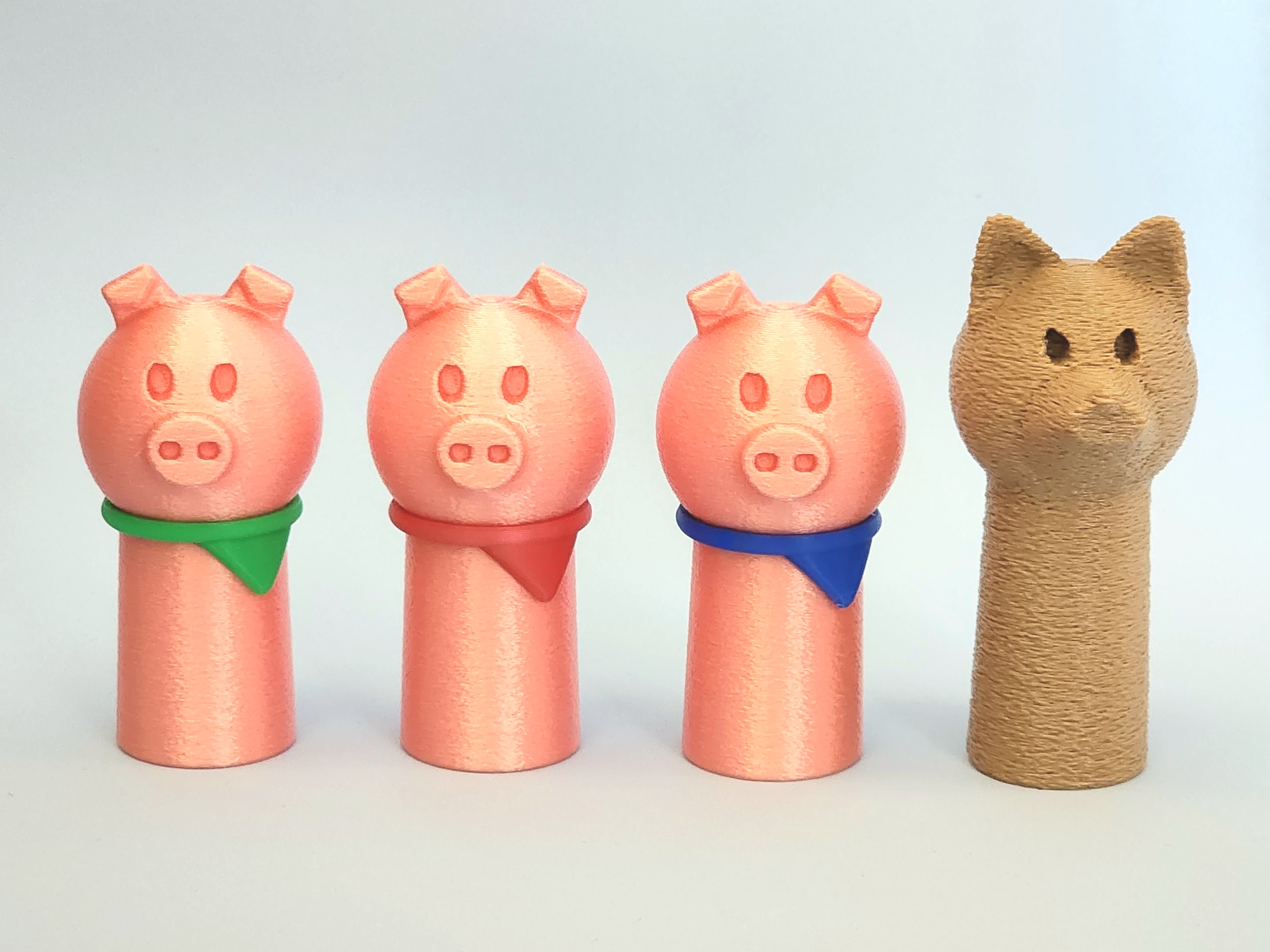 Bộ rối ngón tay Ba Chú Heo Con